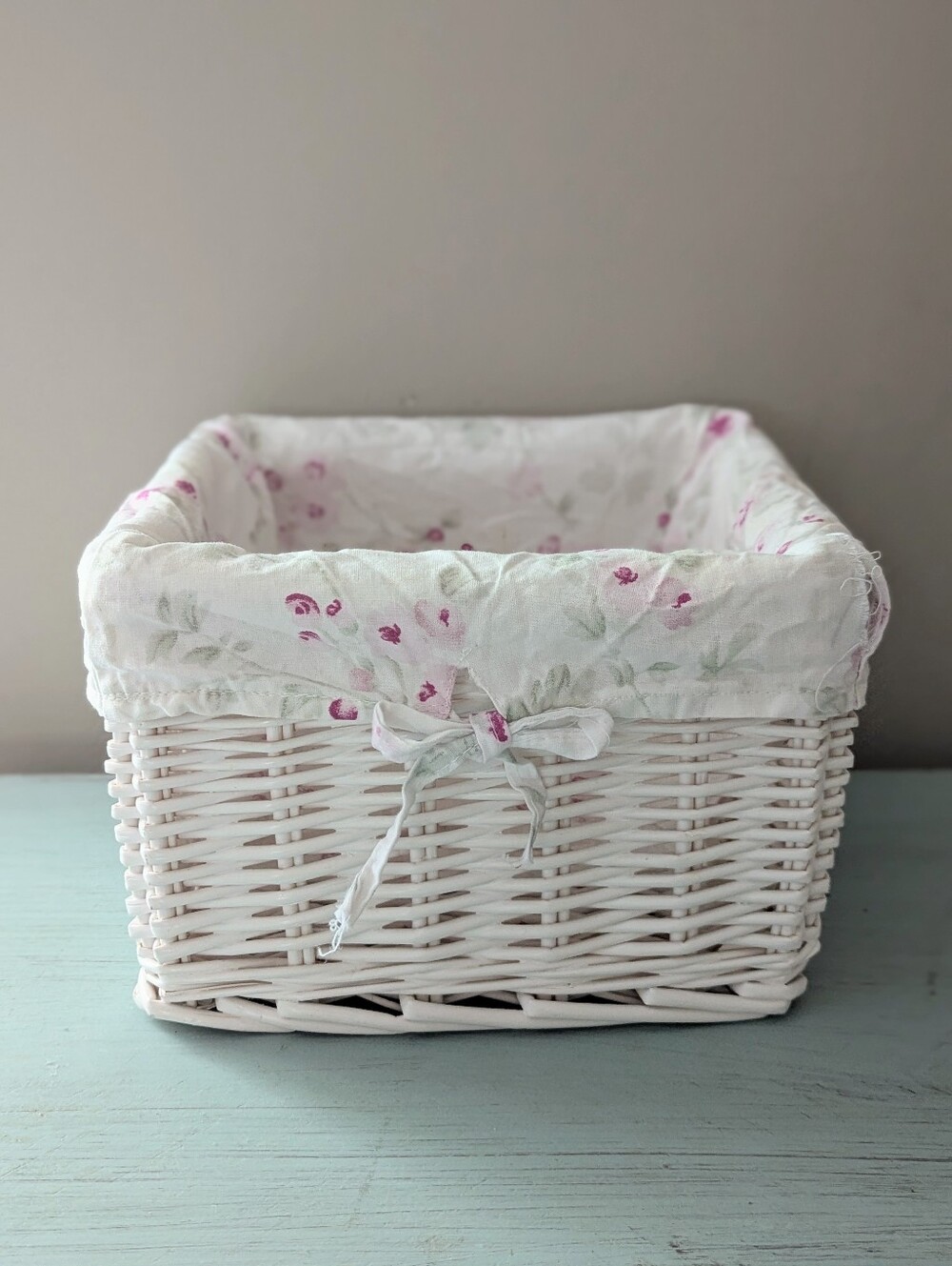 Simply Shabby Basket with Cherry Blossom Liner